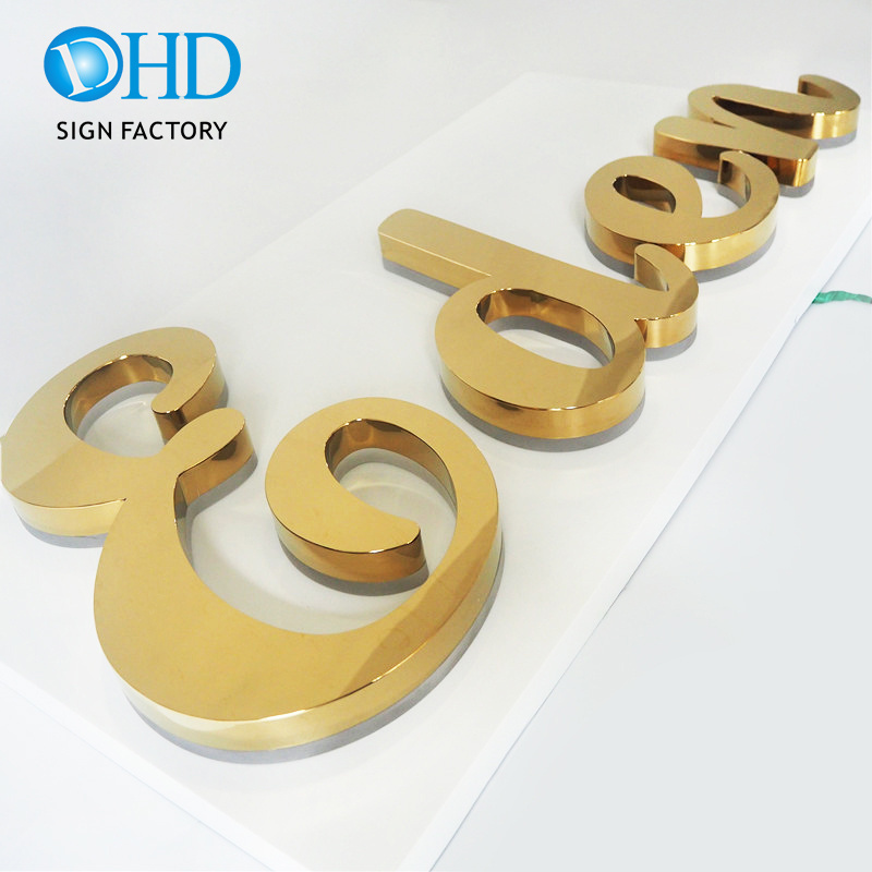 High quality aluminium signage profiles 3d letter sign custom sign for acrylic sign board