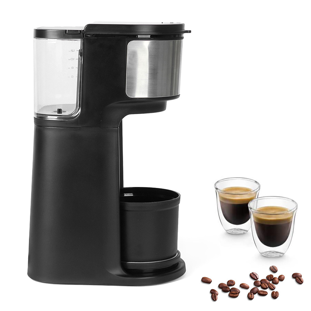 retro coffee machine, battery powered coffee maker Single-serve Brewers,black