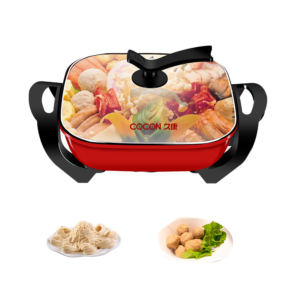 High Quality Kitchen Tool Style Portable Square 5l Electric Cooker Healthy Kitchen Nonstick Pot Ware Electric Caldron