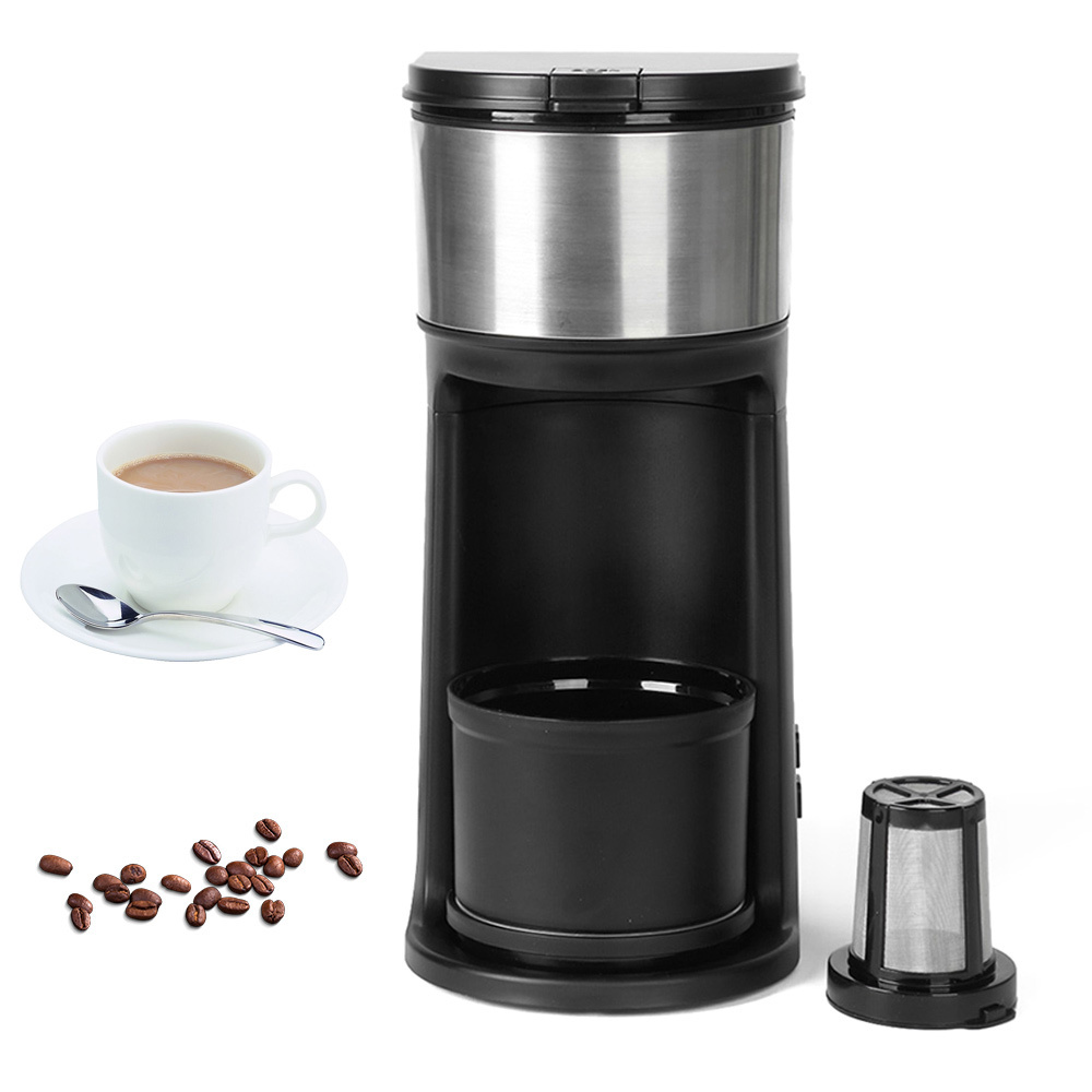 Fully Automatic Portable Electric plastics Coffee Maker Single Serve Machine for Home and Office Use