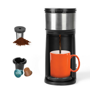 Fully Automatic Portable Electric plastics Coffee Maker Single Serve Machine for Home and Office Use