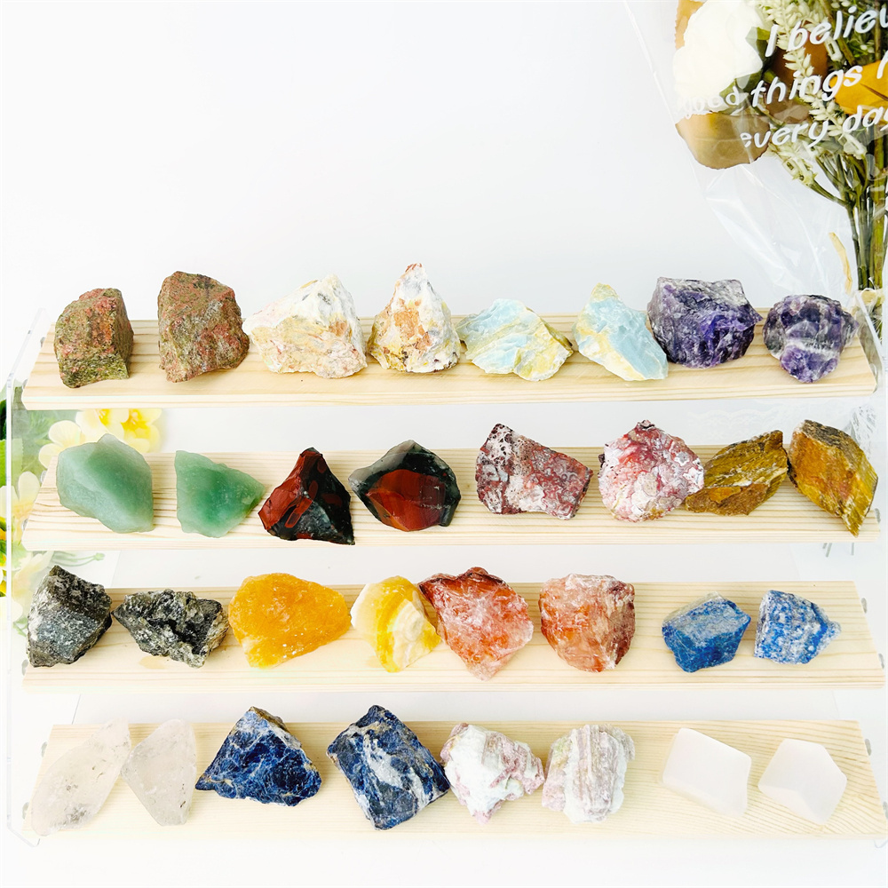 Factory wholesale nature High Quality Crystal Healing rough stone amethyst mixed material raw stone for decorations