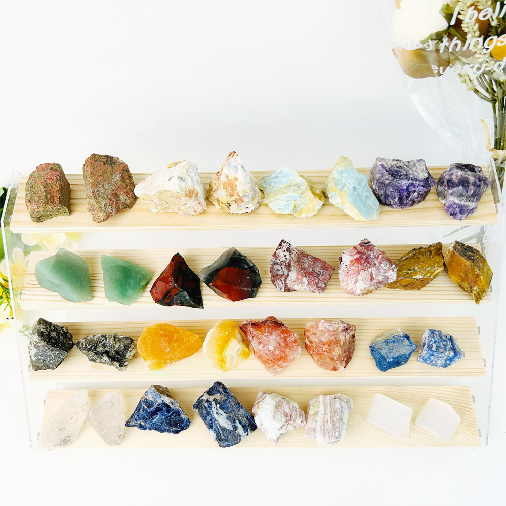 Factory wholesale nature High Quality Crystal Healing rough stone amethyst mixed material raw stone for decorations