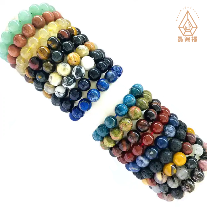 8 mm Wholesale Natural Stone Quartz Crystal Beads Bracelets Handmade Gemstone Bracelets for Women and Men