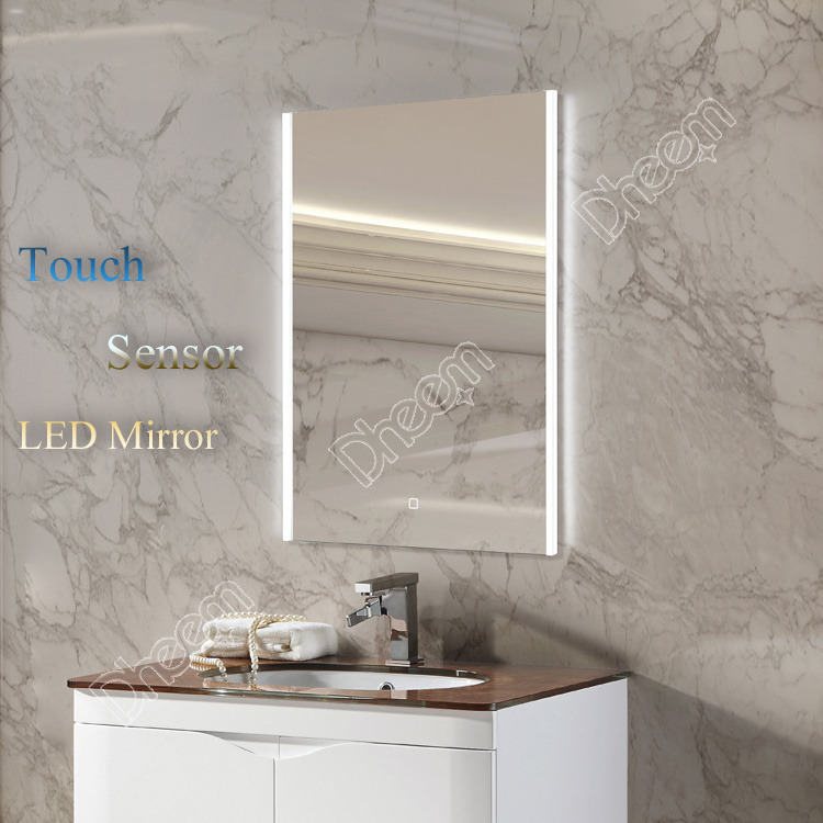 China Supplier Bathroom Sink Led Mirror Set Battery Led Light Bathroom Mirror