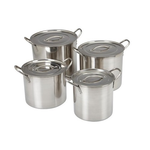 High grade Stainless Steel Stock Pot Cooking Pot with Ladle and Cover