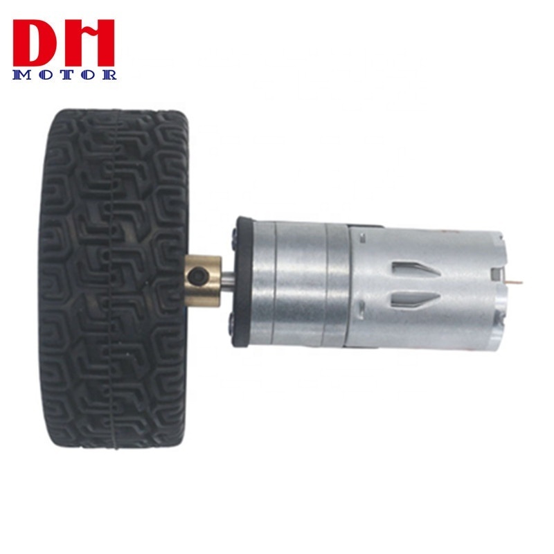 Balance car Intelligent car DC Gear Motor 65mm Wheel with Holder and  Coupling DH-25GA370