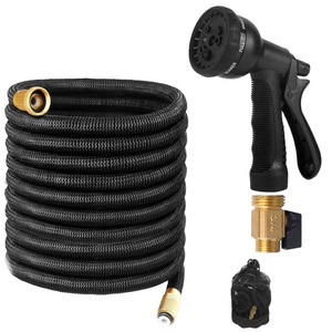 Hot Sell Multi-function Expandable 50 Ft Garden Hose Garden 3 Times Magic Hose Water Pipe with 8 Function Nozzle