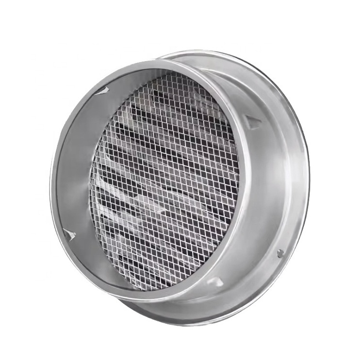 Hvac Ventilation Outdoor Bull Nose Vent 304 201 Stainless Steel Air Pipe Exhaust Wall Vent Cap air vent