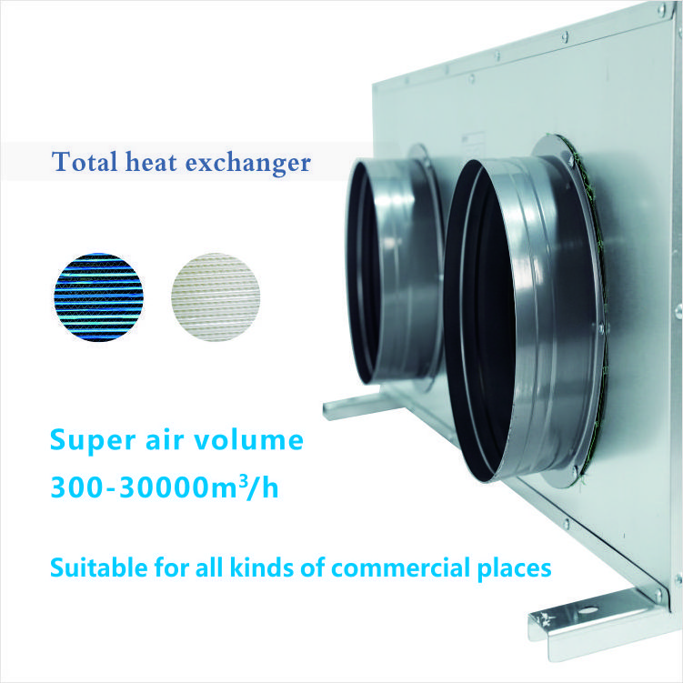 NEW House Ventilation ERV HRV counterflow air to air heat exchanger unit bottom open ventilation system with heat recovery