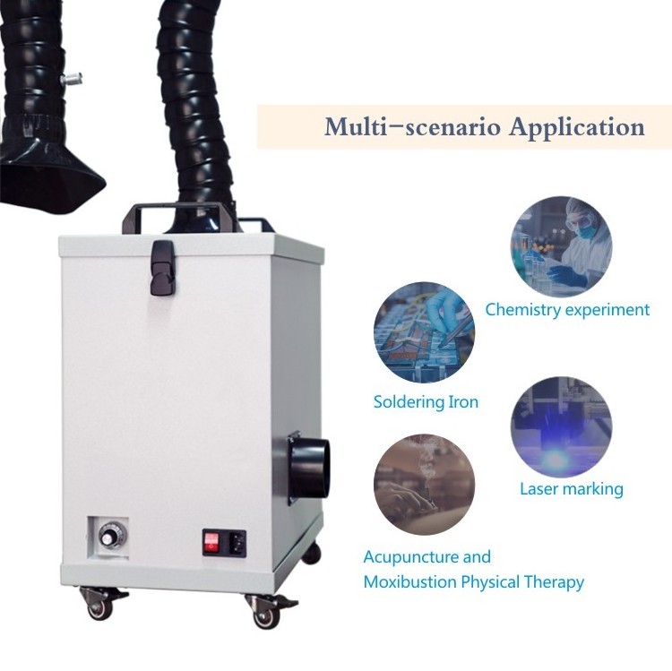 mobile lasering Medical use smoke aspirator/smoke eater fume collector smoke extractor welding fume extractor