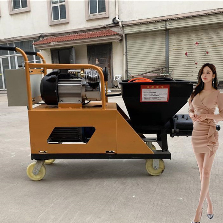 Factory price wholesale  electric funnel hand push cement spray paint mortar spraying machine Plastering Machine