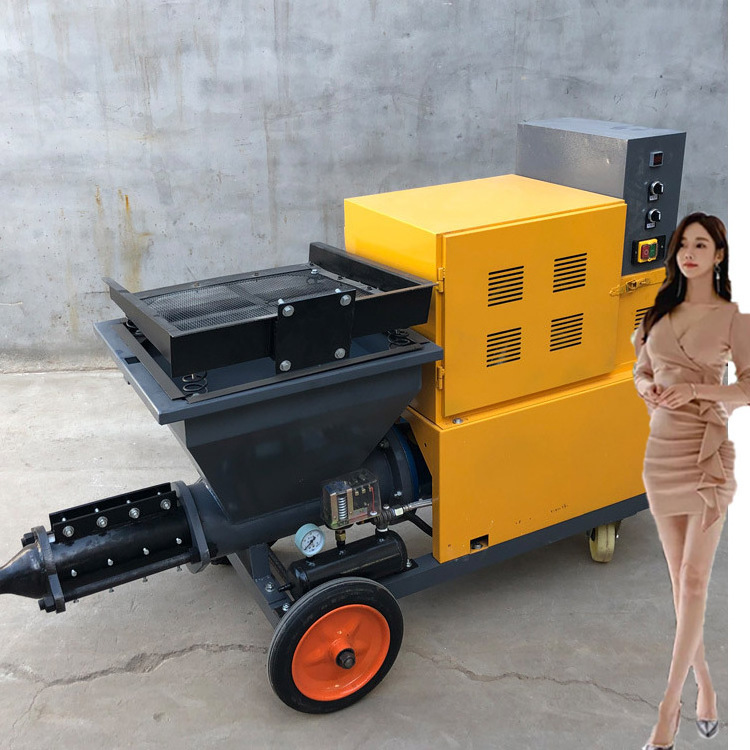 Automatic Mortar Plastering Wall Machine Cement Spraying Pump Mortar Sprayer