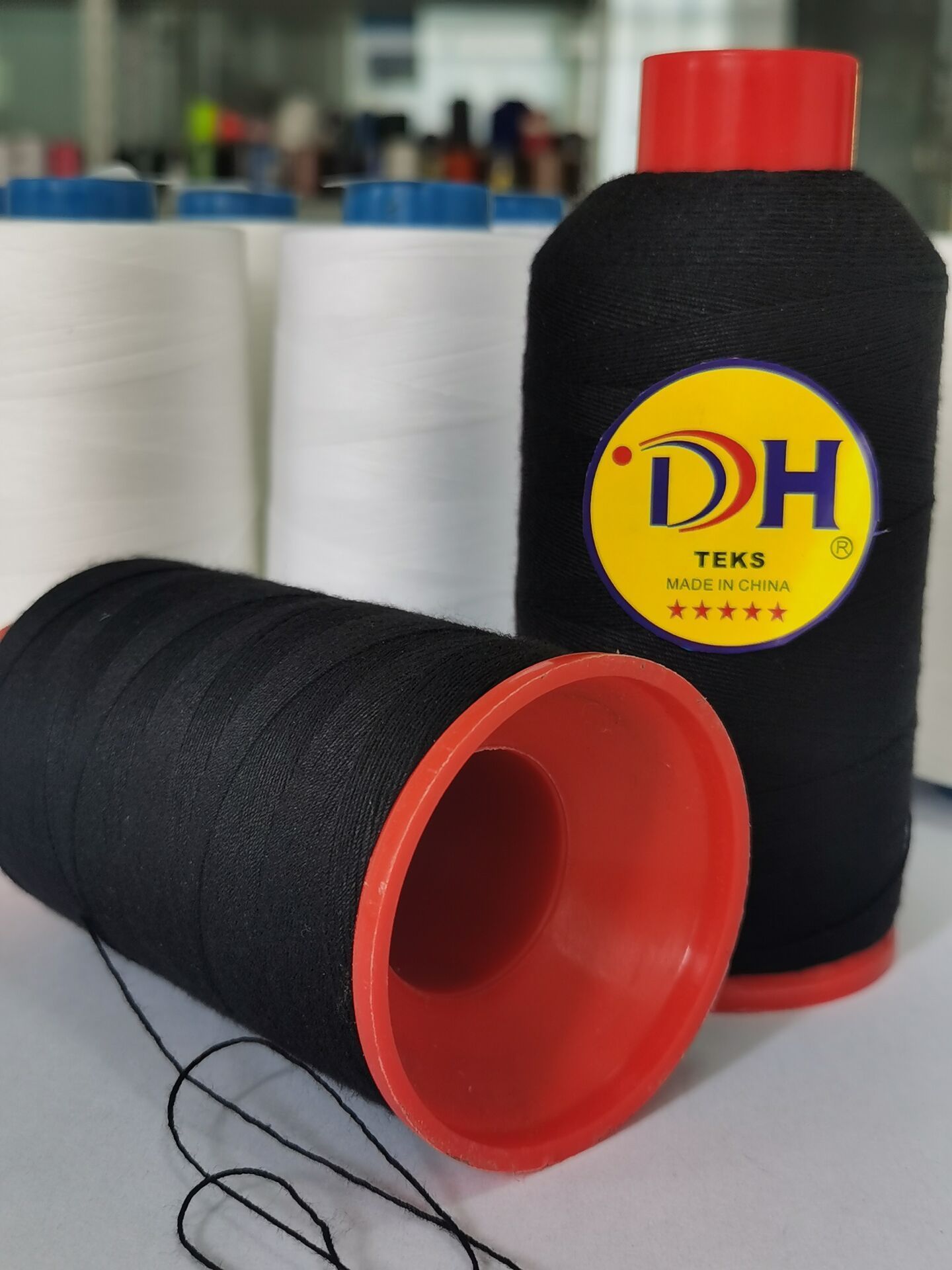 factory sale 100% aramind  polyester fire retartand  thread  fireproof  thread 3000y