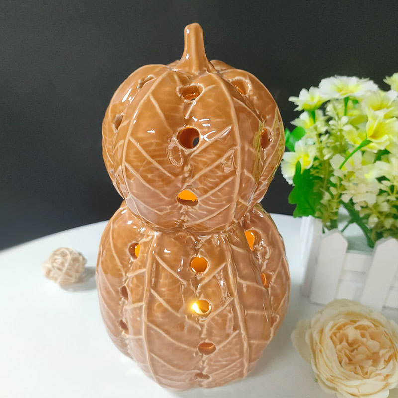 New Arrival Halloween Pumpkin Led Lantern Lamp Halloween Outdoor Pumpkin Lantern