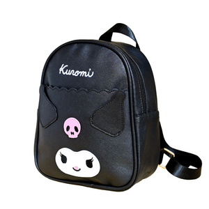 DHF New Arrival Sanrioed Kuromi Pu Backpack Fashion Schoolbag Large Capacity Book Bag Backpack Sanrioed Series Stationery