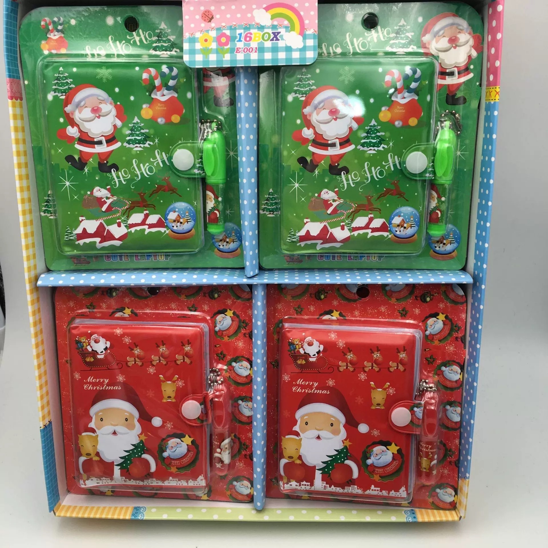 DHF507 wholesale Cartoon Christmas Pen With Notebook Set Cute car animal Gel Pen Stationery Sanrioed notepad set For Children