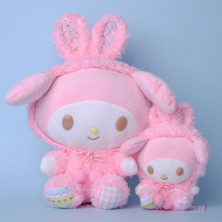 DHF Wholesale Cute Japan Cartoon Sanrioed Series Kuromi My Melody Plush Doll Sanrioed My Melody Cinnamoroll Plush Toy