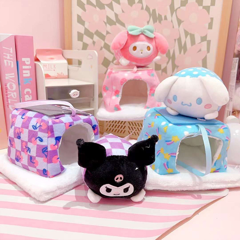 DHF New Release Sanrioed Stuffed Animals Kuromi My Melody Stuffed Plush Toys Mini Plushies Sanrioed Accessories