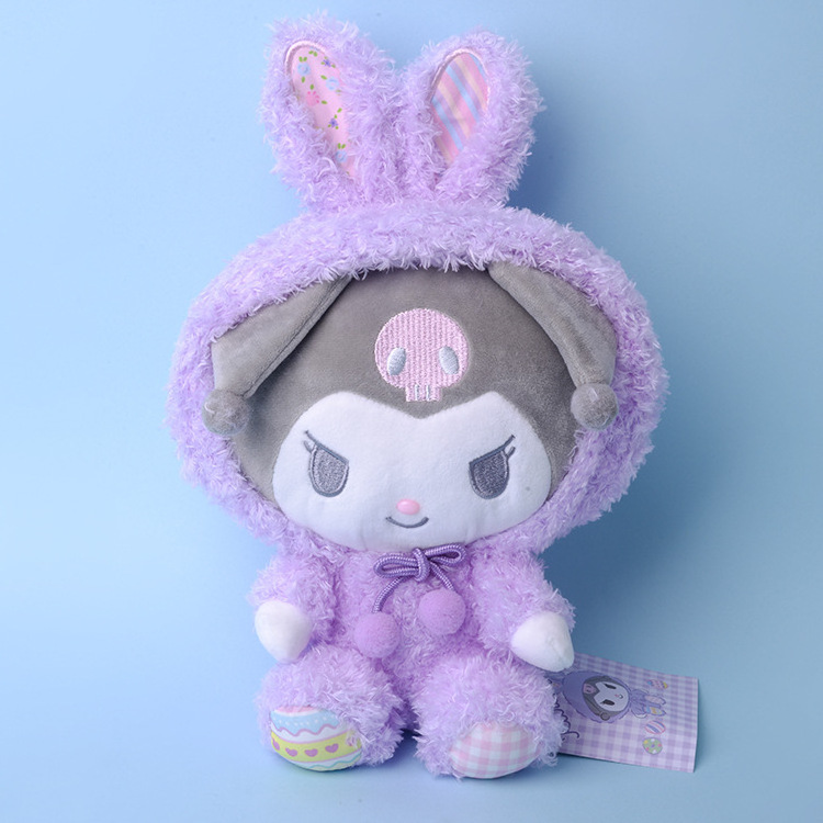 DHF Wholesale Cute Japan Cartoon Sanrioed Series Kuromi My Melody Plush Doll Sanrioed My Melody Cinnamoroll Plush Toy