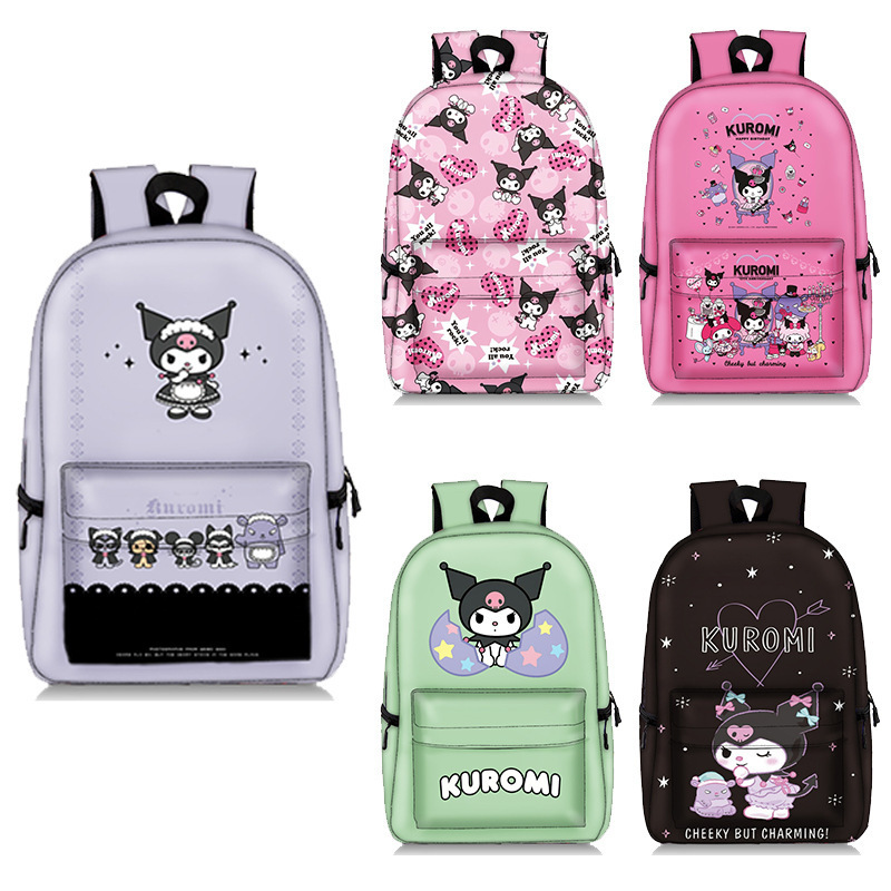 DHF Wholesale Kuromi Mochilas Escolares School Backpack Little Kids Student Mochilas Children Melody Kuromi Backpack