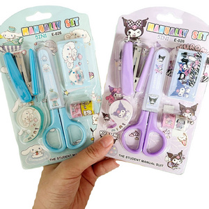 YE227 Stationery Set Student Stationery Scissors Stapler Tape Sticker Set School Supplies Children Gifts