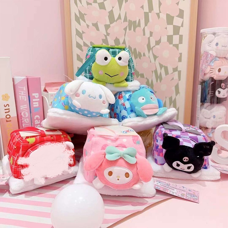 DHF New Release Sanrioed Stuffed Animals Kuromi My Melody Stuffed Plush Toys Mini Plushies Sanrioed Accessories