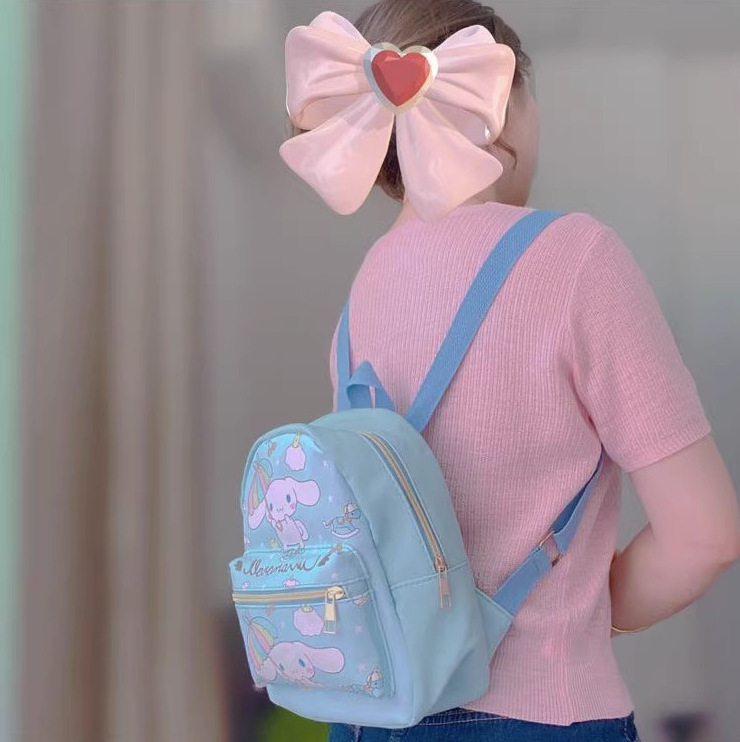 Fashion Outdoor Travel Daily Pu Leather Small Back Pack Student Bagpack Cute Mini Cartoon Melody Kitty Backpack For Women Kids