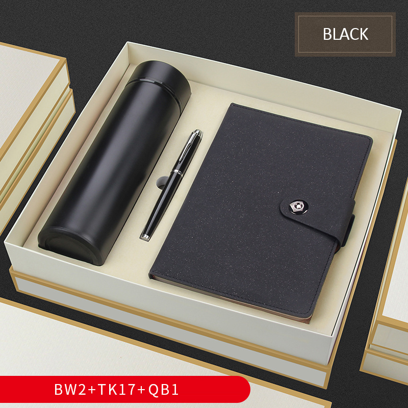 Metal ball point pen Corporate Gifts latest Business Gift Set With Vacuum Flask Notebook and Pen For Promotional Gift Set