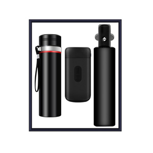 Blank mug new innovative gift items corporate promotional gift set with vacuum cup power bank umbrella for man and women gifts set