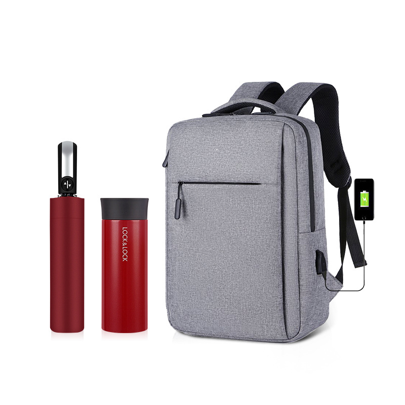 Brand Origin Customized logo Promotional sport water bottle Foldable Umbrella Stylish Men's Business And School Backpacks Gifts