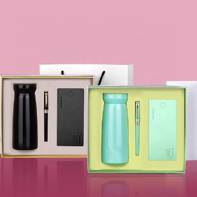 Hot items small business ideas 2021 luxury promotional gift set/mother day gifts for power bank