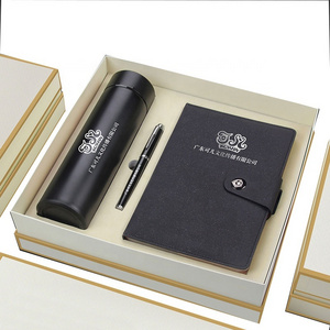 Metal ball point pen Corporate Gifts latest Business Gift Set With Vacuum Flask Notebook and Pen For Promotional Gift Set