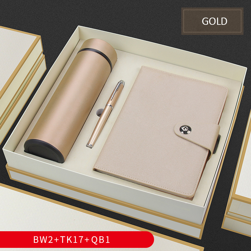 Metal ball point pen Corporate Gifts latest Business Gift Set With Vacuum Flask Notebook and Pen For Promotional Gift Set