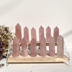 high quality natural spiritual crystal rose quartz tower healing stones polished crystals points for Reiki