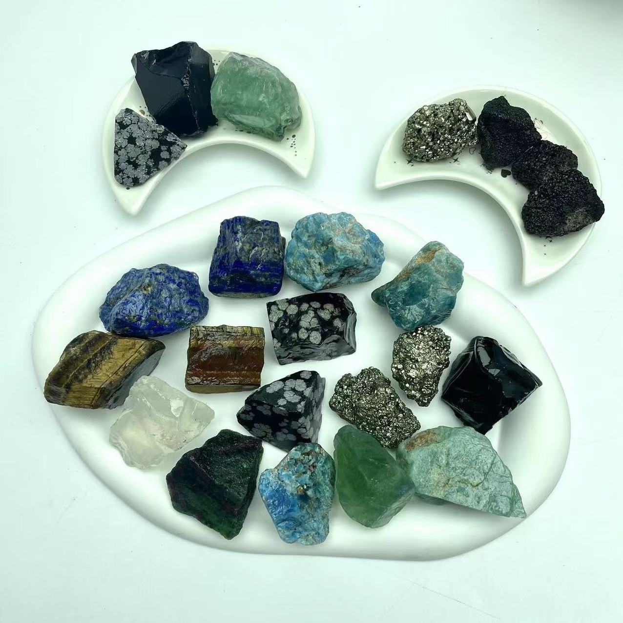 wholesale New arrivals chakra rock spiritual crystal rough healing stones natural clear amazonite quartz crystal rough stone