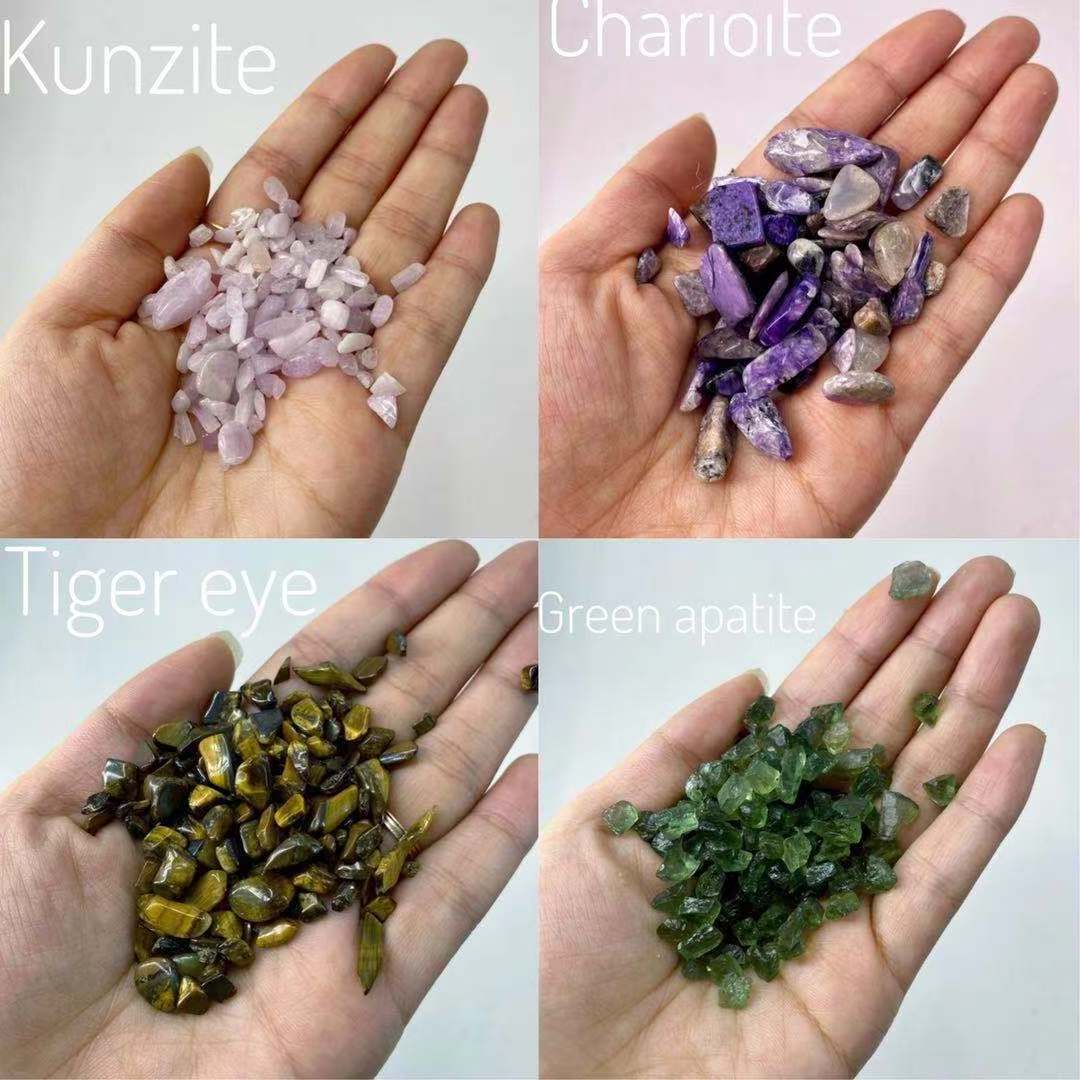 Colorful natural crystal gravel quartz healing crystals stone bulk tumbled gemstone