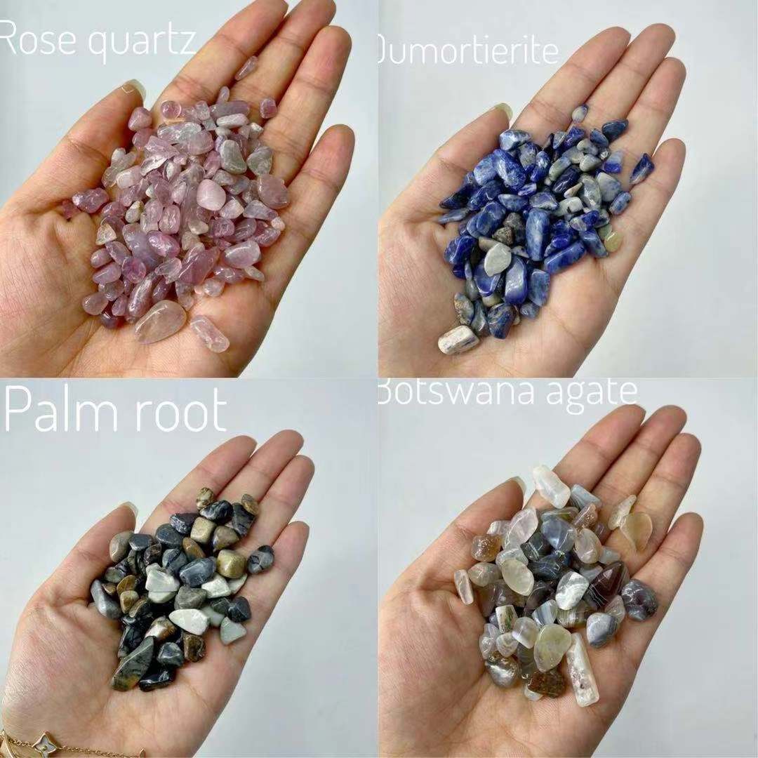 Colorful natural crystal gravel quartz healing crystals stone bulk tumbled gemstone