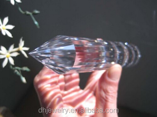 24 Sided Natural Clear Quartz Crystal Vogel/Natural Clear Crystal Vogel Point Wand