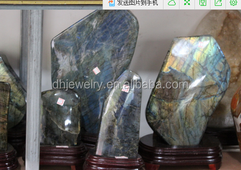 natural polished labradorite crystal stone for arts and crafts