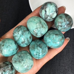 Wholesale natural Amazon original stone Tianhe Stone crystal rubble  turning rolling stone healing energy pendant