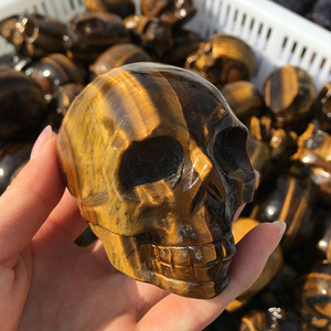 wholesale High Quality Factory  natural quartz crystal hand carved crystal skulls for decor