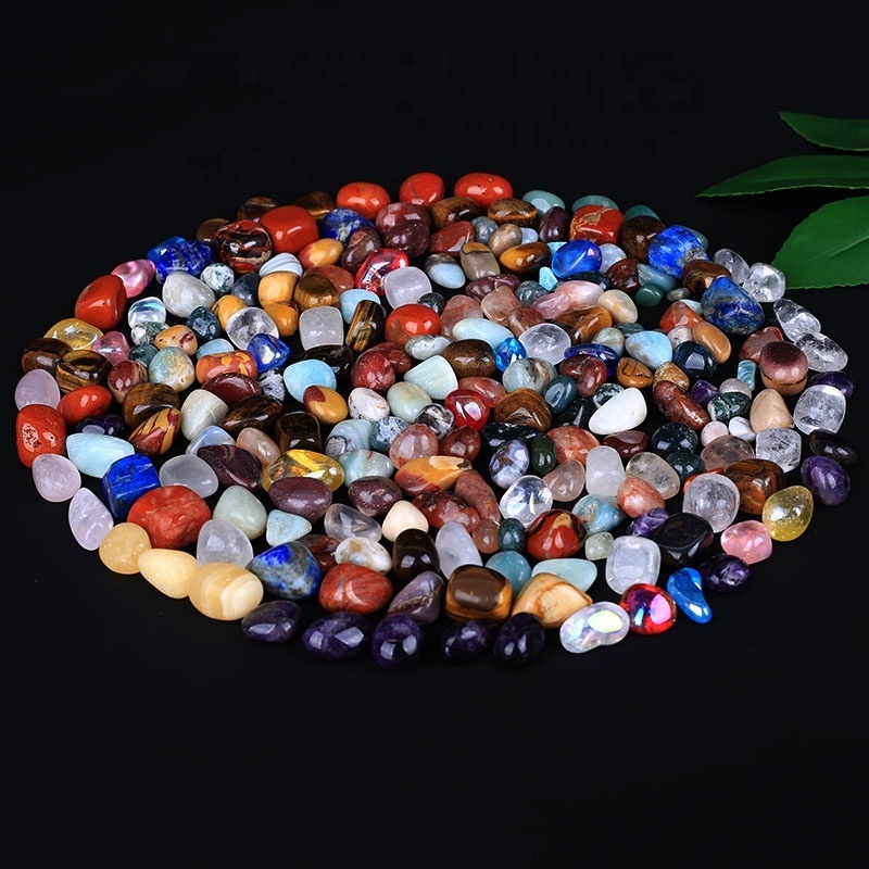 Wholesale Bulk variety Natural healing Stones and Crystals Polished Gravel 100g Crystal Chips For Gift And Home Decoration