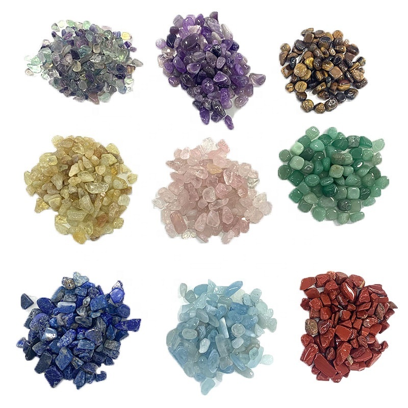 Wholesale natural bulk 100g Amethyst rock crystal rose quartz Crystals Healing Gravel Tumbled Stones