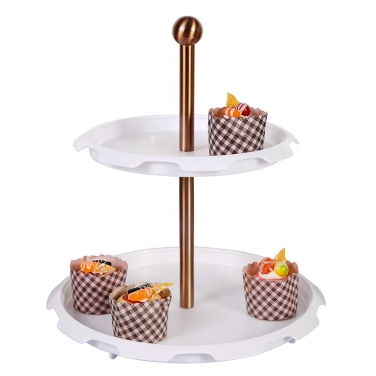 Mini Cupcake Stand Display  2 Tier Wedding Cake Stand Plastic Cupcake Stand