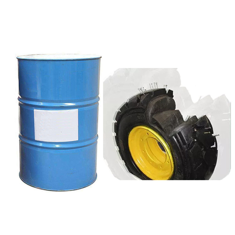 Polyurethane foam filled solid underground mining material handling equipment tires