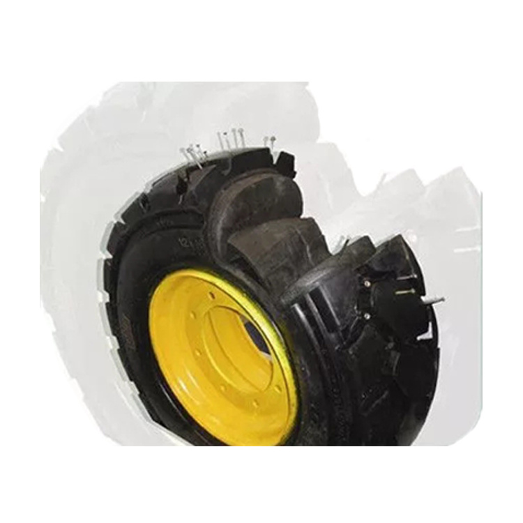 Polyurethane foam filled underground mining material handling equipment tyres