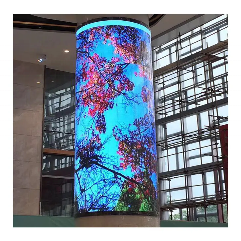 P1.5 P1.6 P1.875 P2 P2.5 P3 P4 Soft Curving LED Video Screen Round LED Wall Panels Outdoor Curtain Flexible Led Display