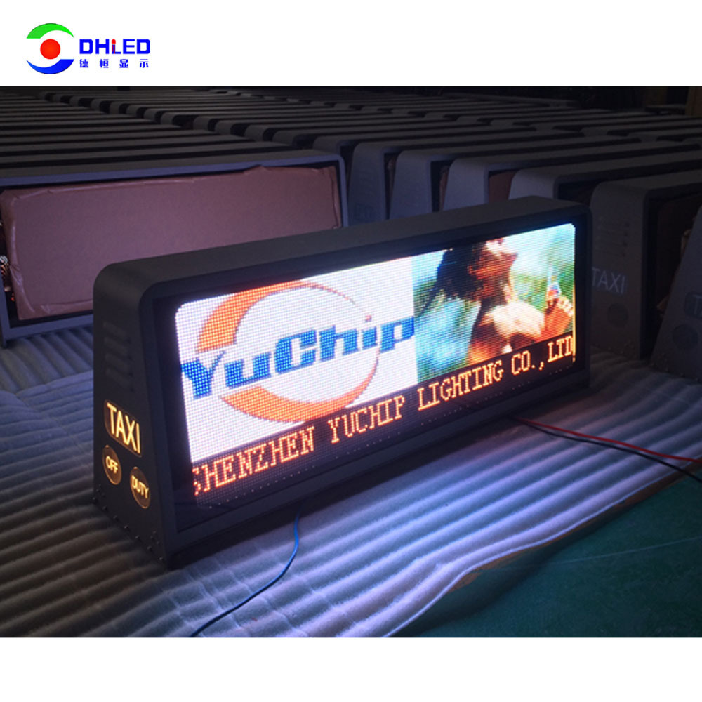 Ultra Slim Taxi Top LED Display P2.5/P3.33/P4/ P5 Led Top Car Roof Display Screen For Outdoor Advertisement