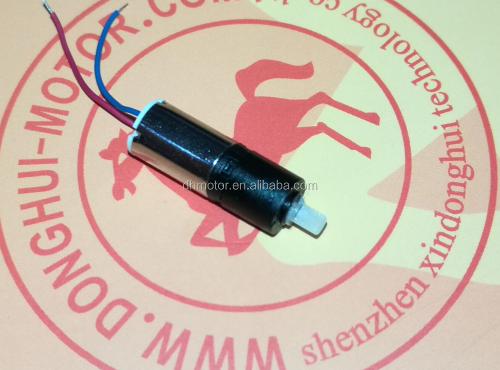 Diameter 10mm hot sell cheap price 3.7v 65RPM small electric dc micro gear motors for smart fingerprint lock